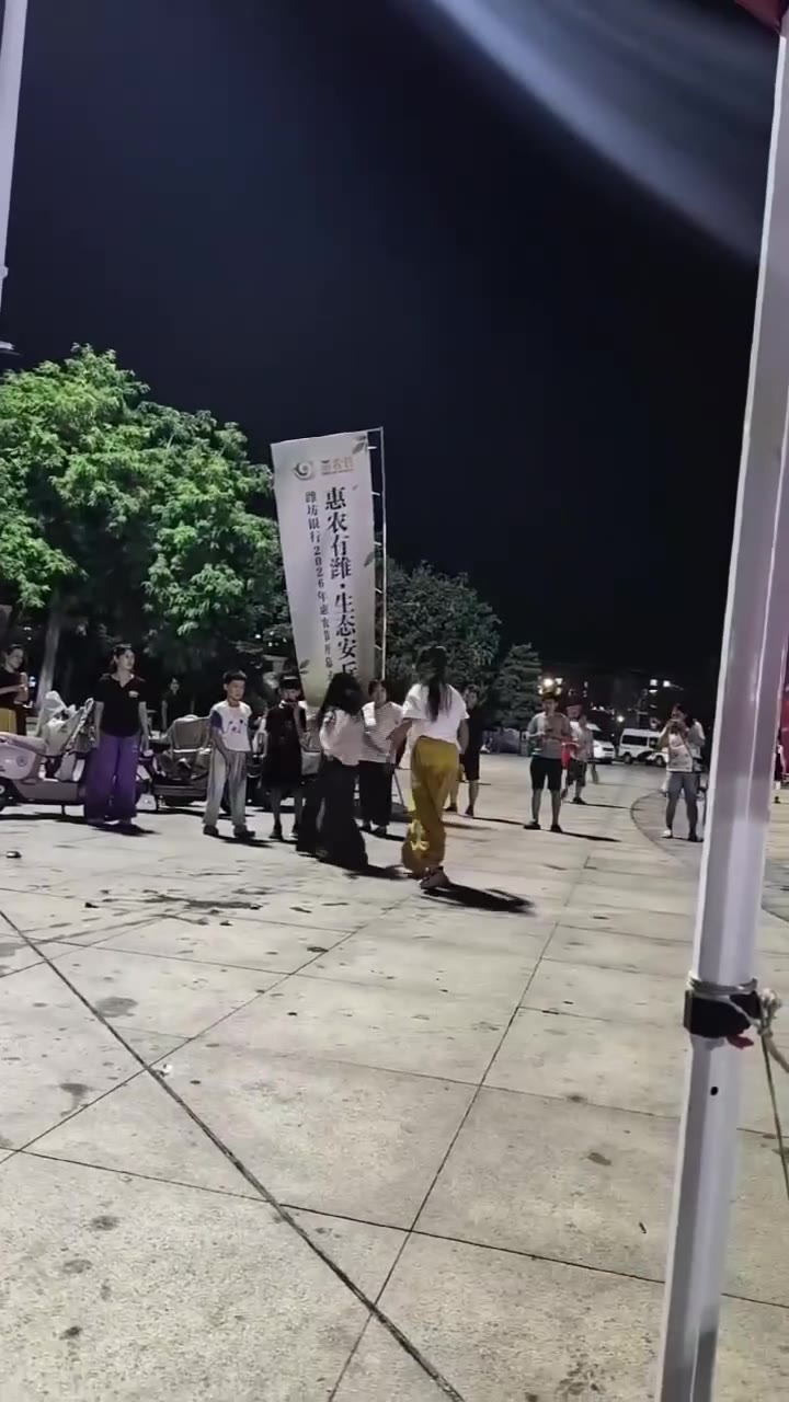潍坊安丘青云山广场，据说是当妈的教训孩子（视频 1/1）