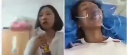 #迷惑行为 集美 杀虫剂 喷自己嘴里（视频 1/1）