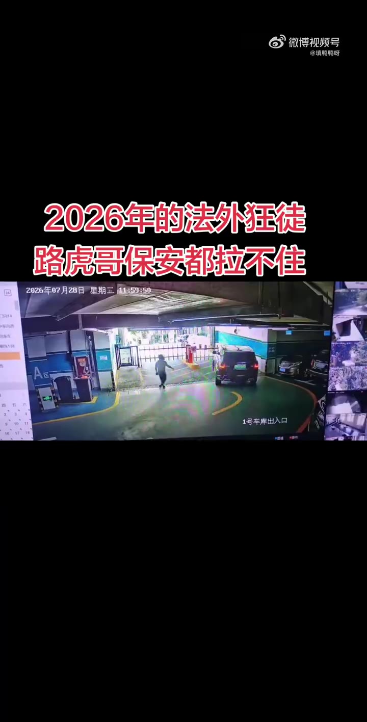7月28日 与堵住停车场出口的司机交涉反被打 （视频经过加速）（视频 1/1）