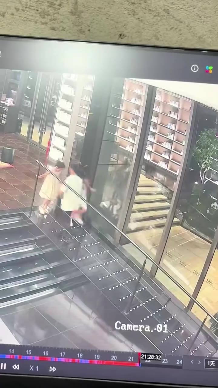 赣州兴国-小城故事 ... 妥妥的安全隐患(凌空高度超过0.7m需要设置防护栏杆)，，万幸不是掉楼下...（视频 1/1）